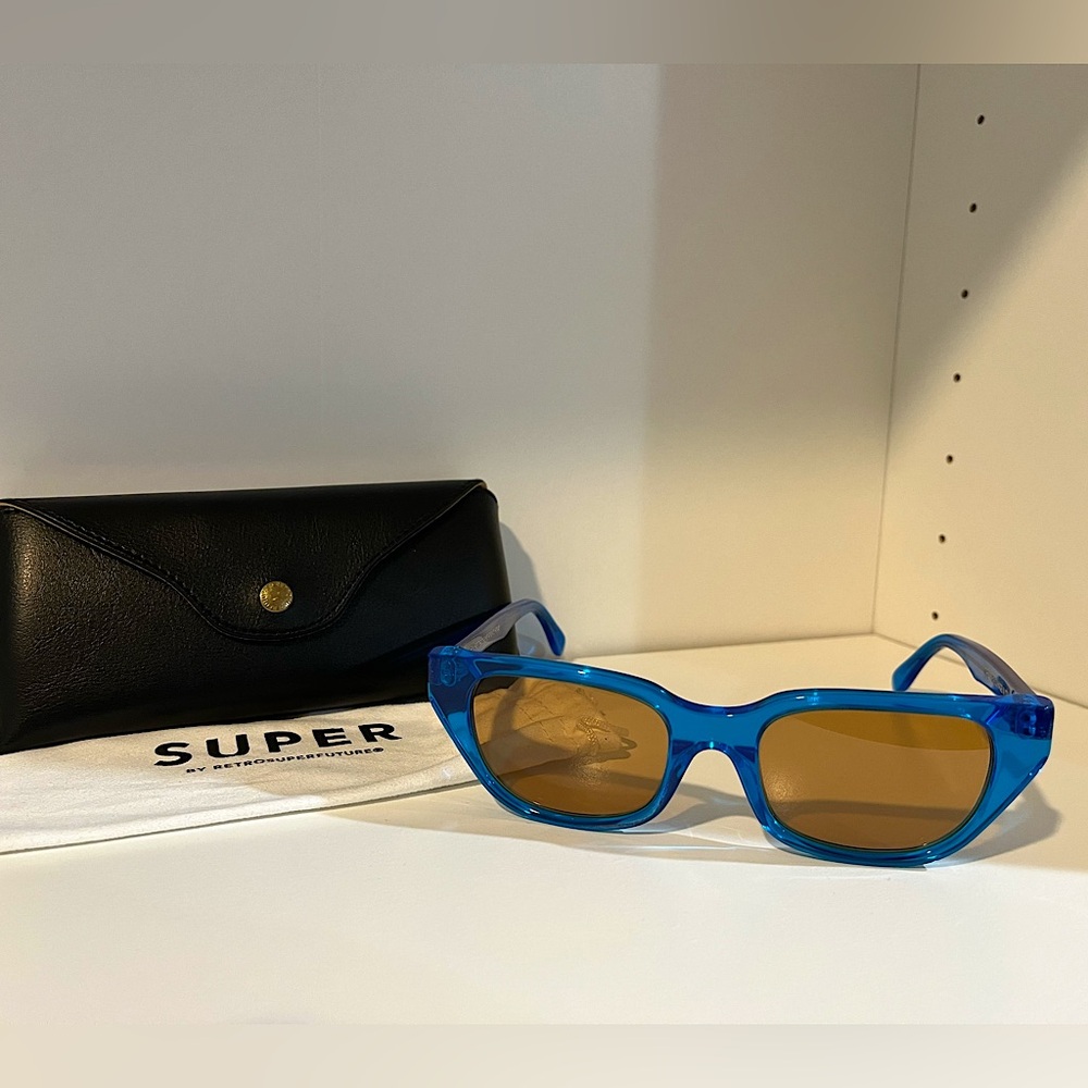 [New] RetroSuperFuture Super Cento Blue Sunglasses